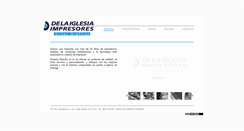 Desktop Screenshot of delaiglesiaimpresores.com